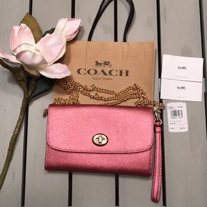 COACH Crossbody/wristlet Combo! Ant Blush